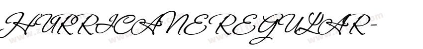 HURRICANE REGULAR字体转换